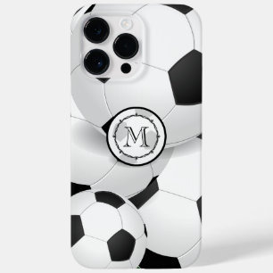 Monogramme coque iphone de balle de soccer