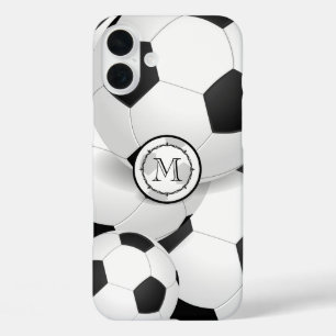 Monogramme coque iphone de balle de soccer