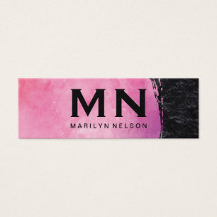 Monogramme couleur eau rose