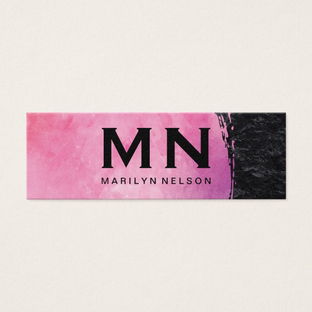 Monogramme couleur eau rose (Devant)