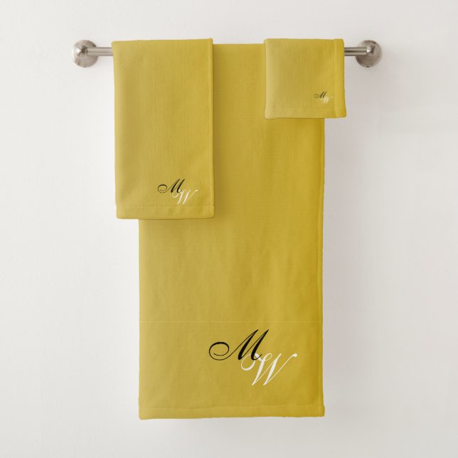 Monogramme couleur or (En situation)