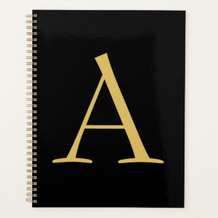 Monogramme couleur or noir professionnel