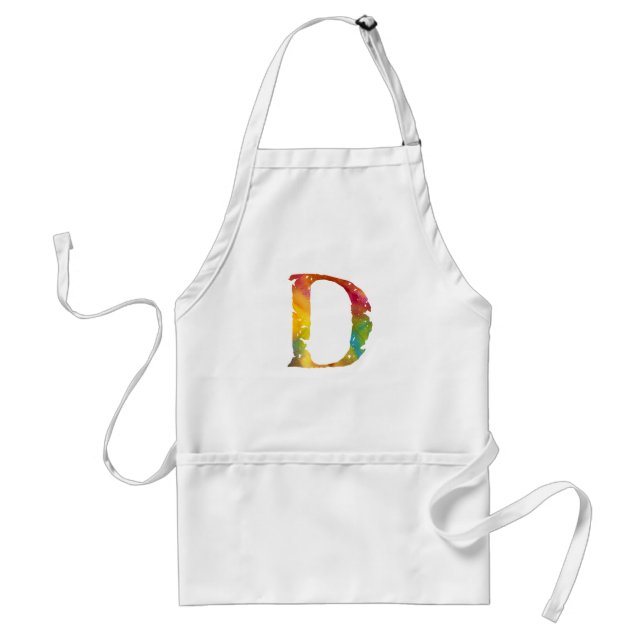 Monogramme - D - tablier (Devant)