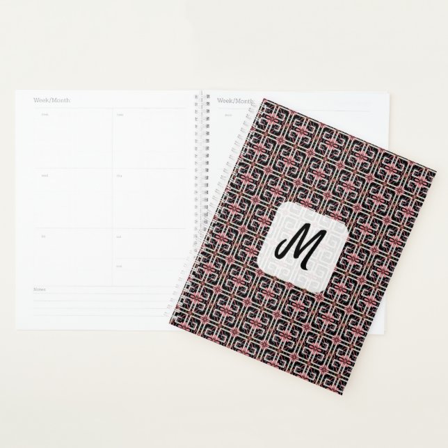 Monogramme de beauté florale (Devant avec enveloppe)
