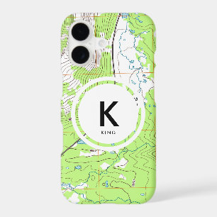 Monogramme de carte topographique