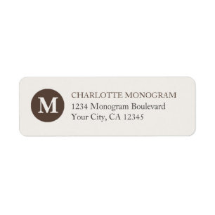 Monogramme de chocolat et de crème