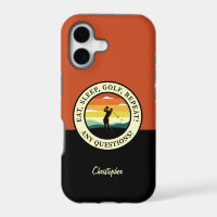 Monogramme de citation de golf Silhouette de golfe