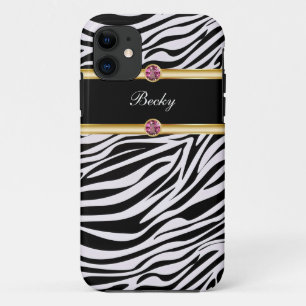 Monogramme de coque iphone de bijou