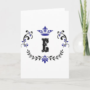 Monogramme de couronne 'E'
