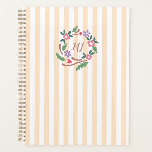 Monogramme de couronne Fleur sauvage rustique