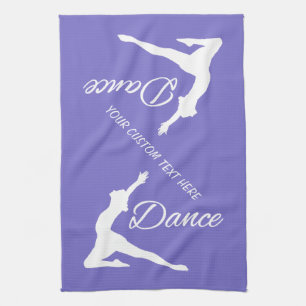 Monogramme de DANSE et serviette de main faits sur