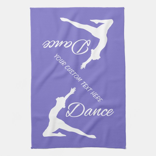 Monogramme de DANSE et serviette de main faits sur (Vertical)