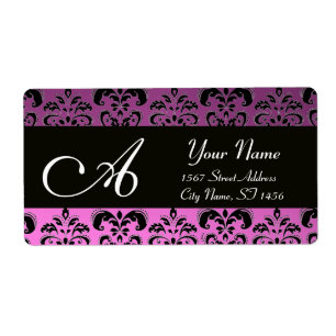 MONOGRAMME DE DOMMASQUES PURPLE NOIR