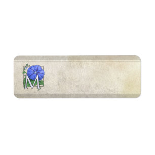 Monogramme de fleur de gloire de matin