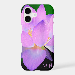Monogramme de fleur de lotus élégant