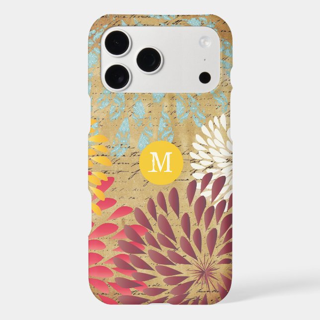 Monogramme de fleurs vintage (Verso)