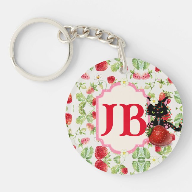Monogramme de fraise personnalisée (Devant)