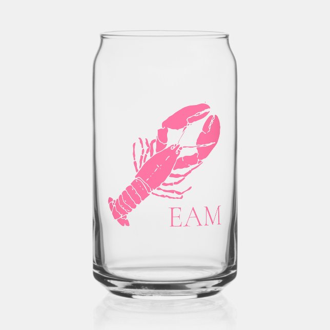 Monogramme de homard rose de Preppy (Recto)
