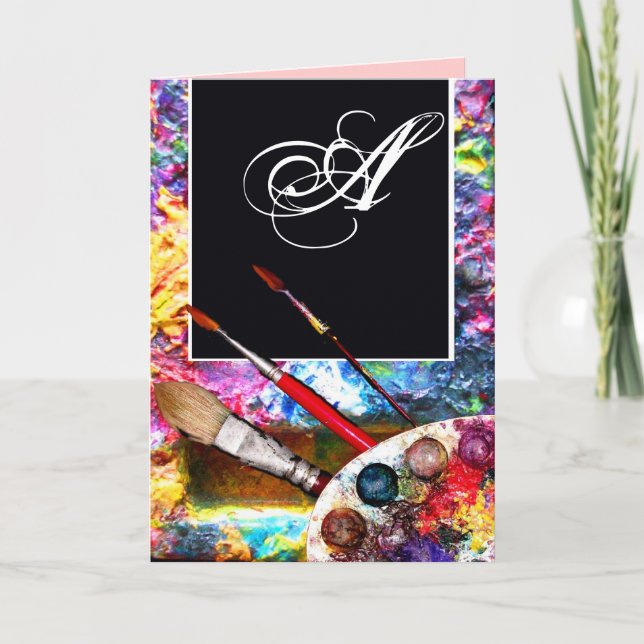 MONOGRAMME DE LA PALETTE DE COULEUR ARTISTE (Devant)