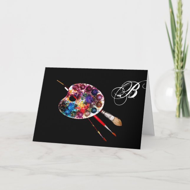 MONOGRAMME DE LA PALETTE DE COULEUR ARTISTE (Devant)