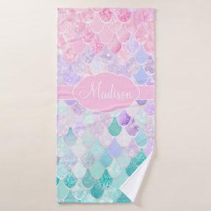 Monogramme de la petite fille Ombre Mermaid Motif