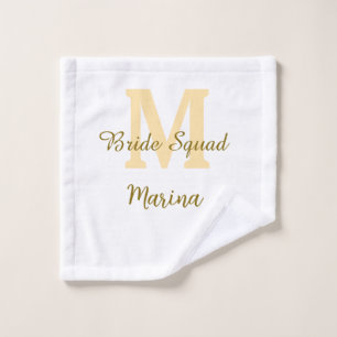 Monogramme de l'équipe de la mariée simple shower 