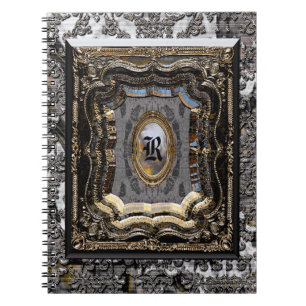 Monogramme de livre de style ancien de Darby de