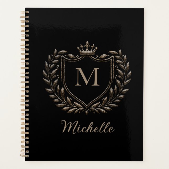 Monogramme de luxe personnalisé en écriture élégan (Devant)