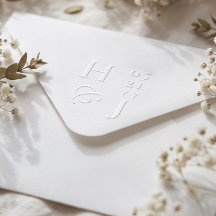 Monogramme de mariage minimal luxe Initiales de co