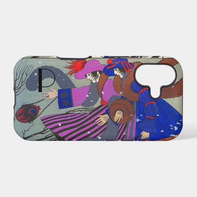 MONOGRAMME DE MODE NEIGE HIVER (Verso (Horizontal))