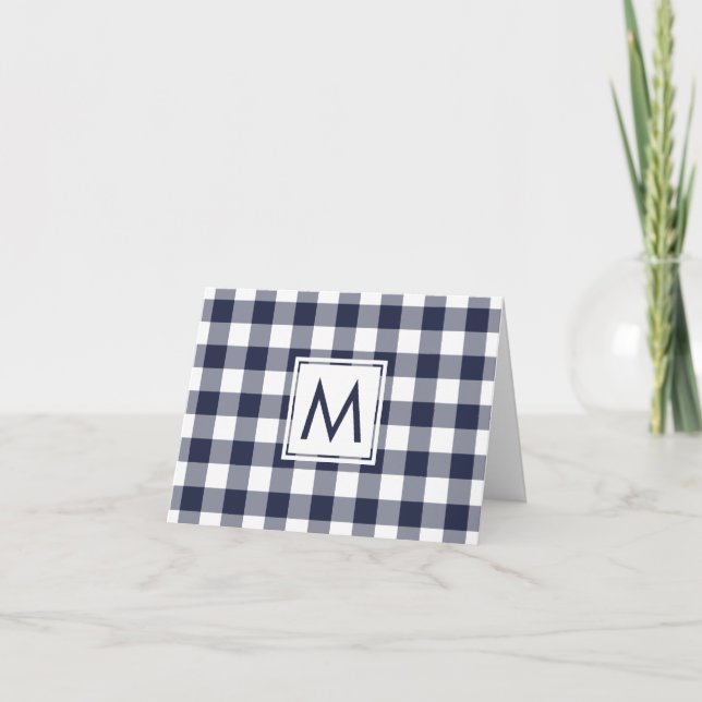 Monogramme de Motif de la marine moderne White Buf (Devant)