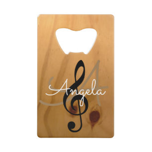 monogramme de musique sur bois rustique & sophisti