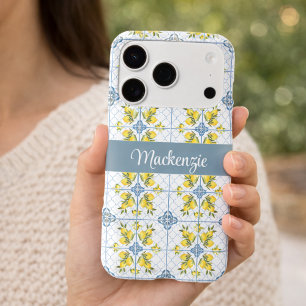 Monogramme de nom de citron de pays français à car