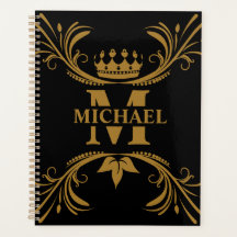 Monogramme de nom d'or Art déco vintage