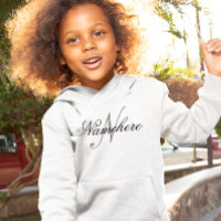 Monogramme de nom noir et blanc personnalisé uniqu