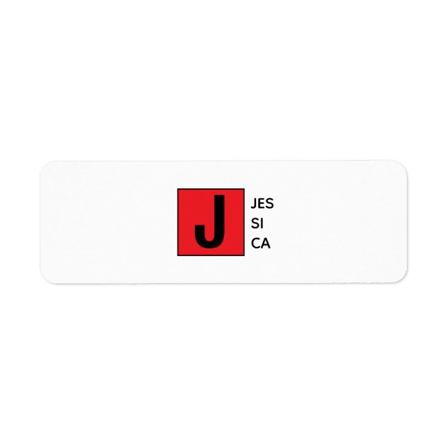 Monogramme de nom professionnel élégant moderne (Devant)