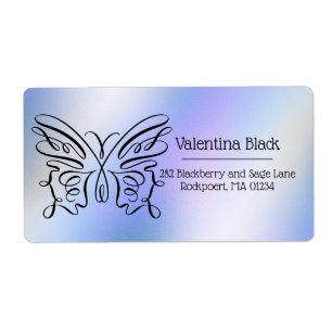 Monogramme de papillon minimaliste moderne