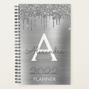 Monogramme de Parties scintillant d'argent 2022 Mo