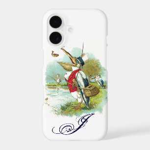 MONOGRAMME DE PÊCHE M. PELICAN, blanc