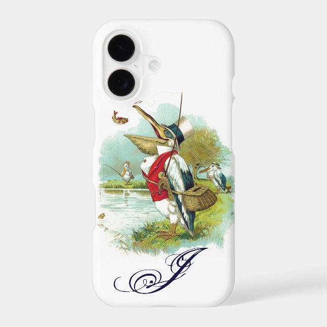 MONOGRAMME DE PÊCHE M. PELICAN, blanc (Verso)