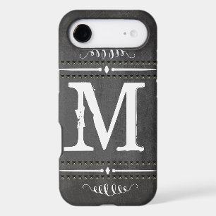 Monogramme de tête de ongle vintage