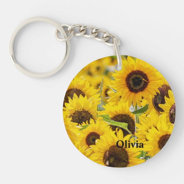 Monogramme de tournesol personnalisé (Devant)