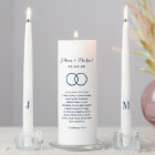 Monogramme de verset biblique Navy classique