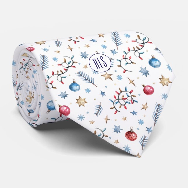 Monogramme, Décorations de vacances Motif Cravate (Roulé)
