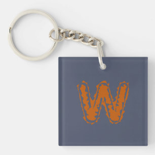 Monogramme déplaisant avec collision orange sur bl