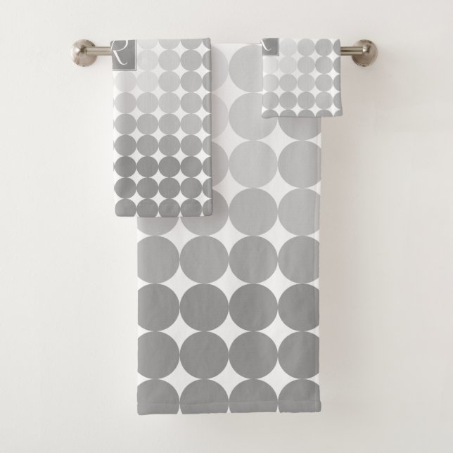 Monogramme des cercles gris modernes (En situation)