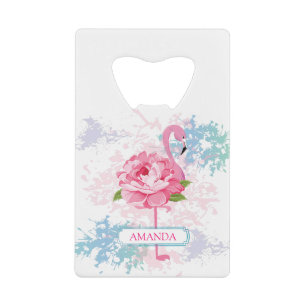 Monogramme Design flamingo peint à la main