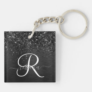 Monogramme d'étincelle à Parties scintillant noire