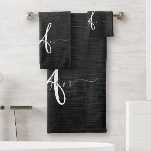 Monogramme d'étincelle à Parties scintillant noire