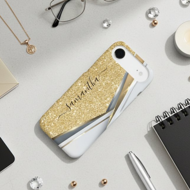 Monogramme d'or à Parties scintillant 3D en métal  (Créateur téléchargé)